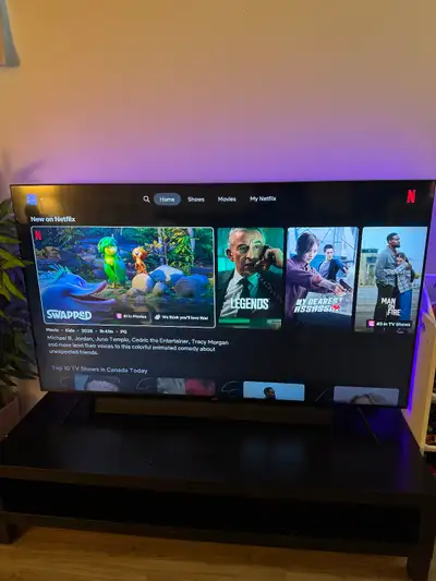 65” Samsung Smart TV New condition - very thin, View more