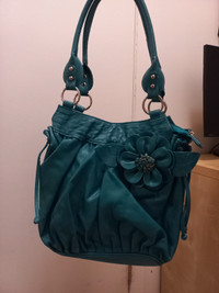 Blue womens hand bag