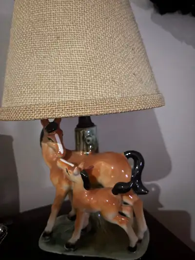Vintage Ceramic Horse Lamp, View more