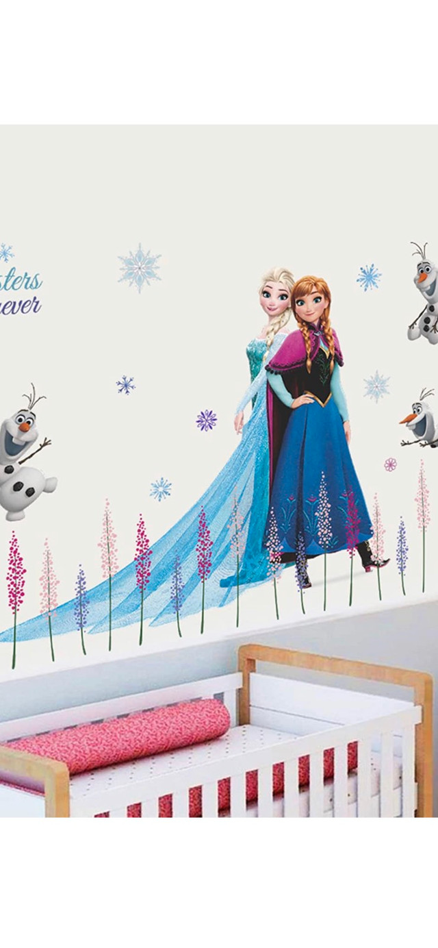 Elsa and Anna wall decal sisters stickers in Home Décor & Accents in Oakville / Halton Region - Image 4
