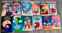 Holiday Clamshell VHS Lot #2