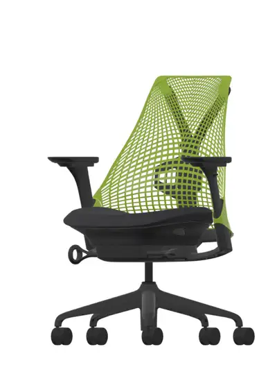 Herman Miller Sayl Chair, Green Mesh, black/black, View more