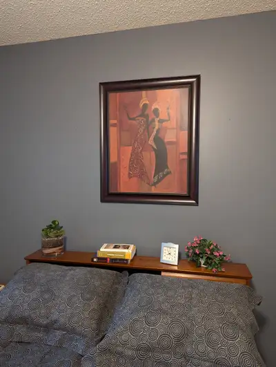 Contemporary Framed Art - Two Ladies, View more