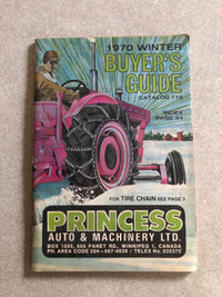 Vintage 1970 Princess Auto Buyers Guide Catalogue 