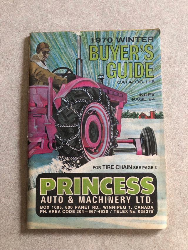 Vintage 1970 Princess Auto Buyers Guide Catalogue  in Arts & Collectibles in Oakville / Halton Region