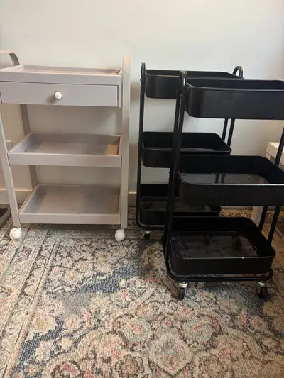 Rolling carts - excellent condition., View more