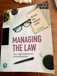  Textbook: Managing the Law 6th Edition