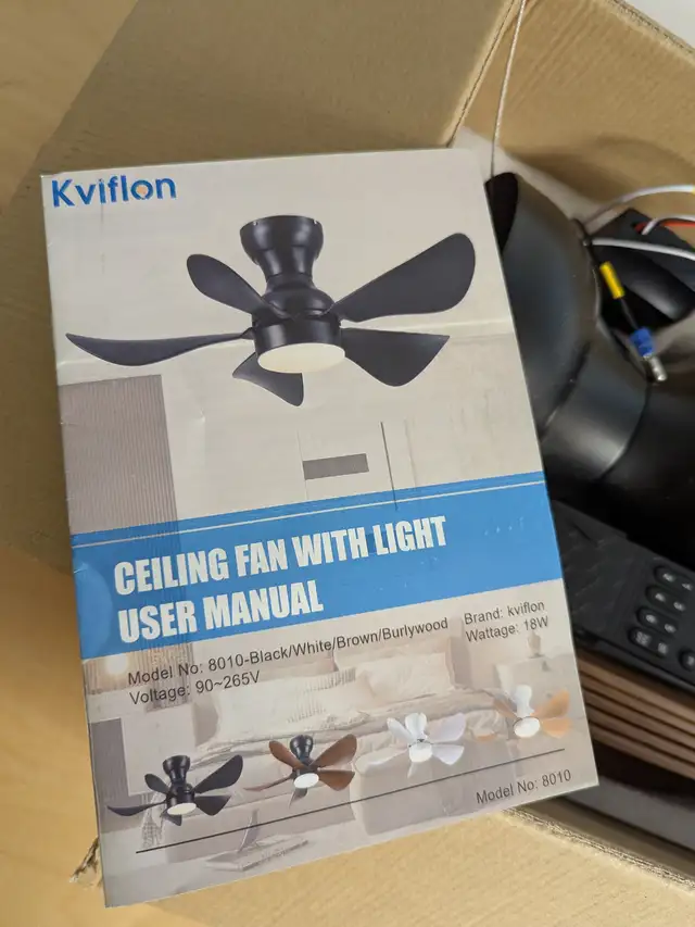 Modern Flush Mount Ceiling Fan with LED Light – 29" Sleek Design in Indoor Lighting & Fans in Mississauga / Peel Region - Image 2