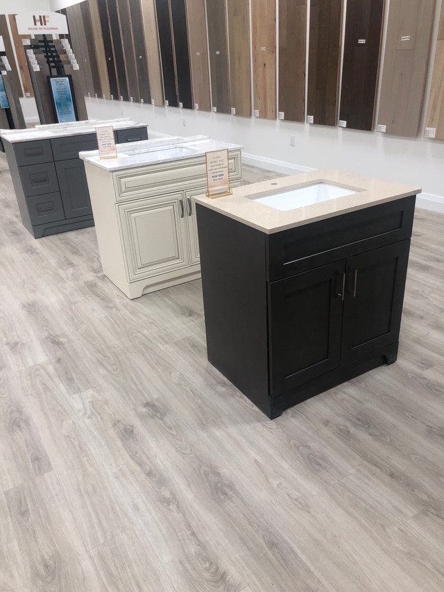 MDF Bathroom Cabinets On Sale Price With Quartz Countertop in Cabinets & Countertops in City of Toronto - Image 2