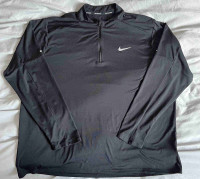 Nike XXL Black Dry-Fit Haft Zip