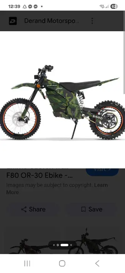Caofen f80. Street legal enduro.Brand new. Only has about 20 hours on it. Absolutely no issues. I pa...