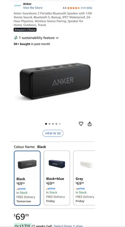 Anker speaker, View more