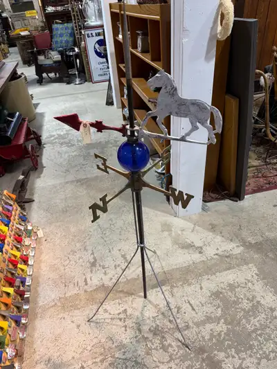 Nice old vintage horse weathervane. Great patina Dimensions are in the photos $395 plus GST Located...