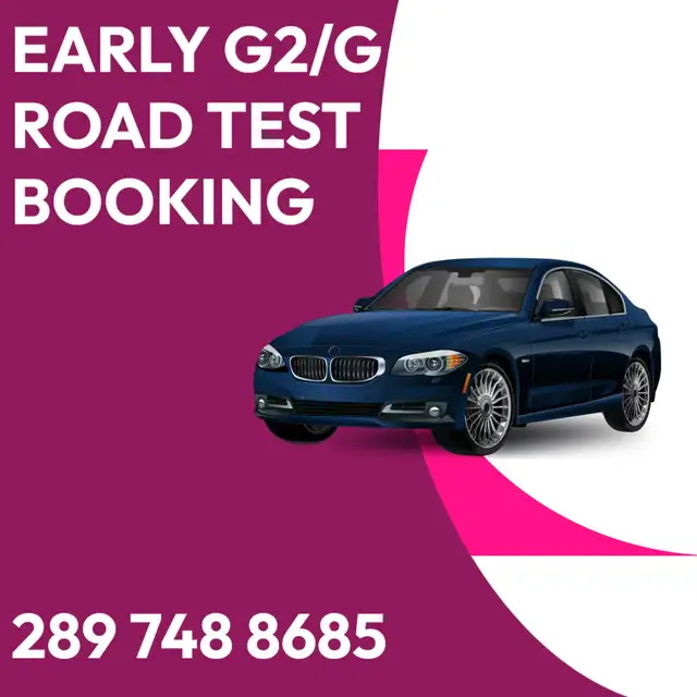 ASAP(EARLY) G2-G ROAD TESTS BOOKING, DRIVING CLASSES