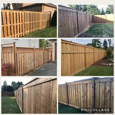 Fence and deck service New Fence OLD POST REPLACEMENT , View more