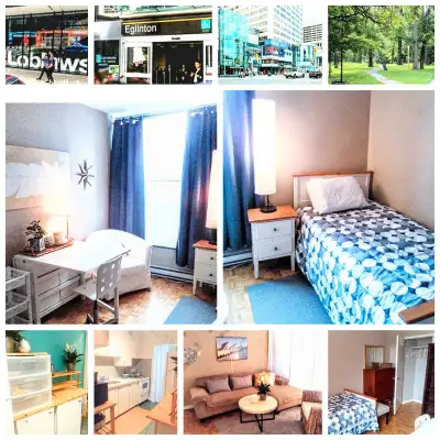 AUG 1 or SEPT 1 FURN ROOM  Yonge Eglinton for 1 Student/Prof