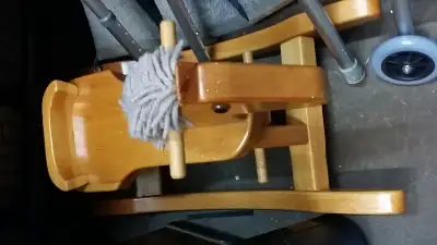 Rocking chair Solid wooden horse for kids, View more