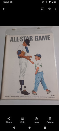 1971 Baseball All Star Game Program