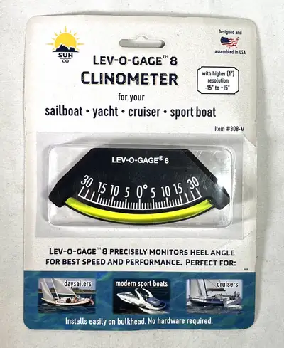 Sun Company Lev-o-gage 8 - Heel Angle Clinometer / New  Sailboat, View more