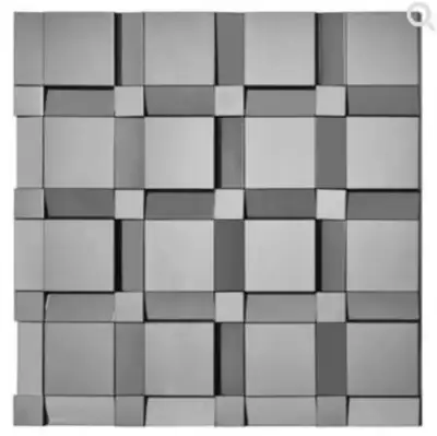 Faceted design Beautiful statement mirror perfect above mantels, console tables, sofas etc. 40” h x...