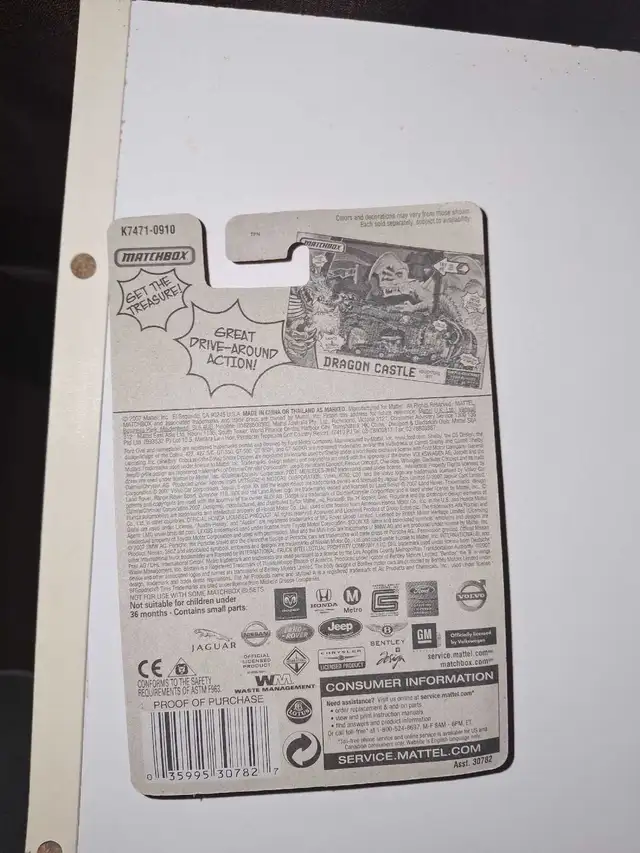 Fork Lift "Power Lift" 2008 Matchbox release card is creased in Toys & Games in Guelph - Image 10