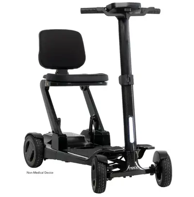 Come visit us at 3600A Laird Road Unit 5! Go-Go Carbon 4 wheel Lightweight Travel Scooter by Pride M...