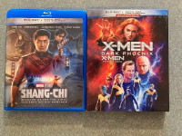 Marvel Blurays X-Men Dark Phoenix Shang-Chi Legend of 10 Rings