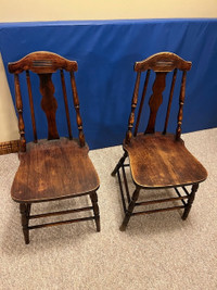 Chairs - set of 2 wood chairs