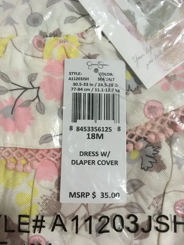 JESSICA SIMPSON BABY - NWT - 18M - 2PC BABY GIRLS OUTFIT LOT  in Clothing - 12-18 Months in Kingston - Image 8