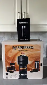 Ensemble Machine Nespresso Virtuo Next & Mousseur Aeroccino 3