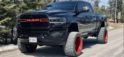 2022 Ram 2500 Laramie Diesel 4” BDS Lift Color match mirroirs and taillights Custom headlights 2 set...