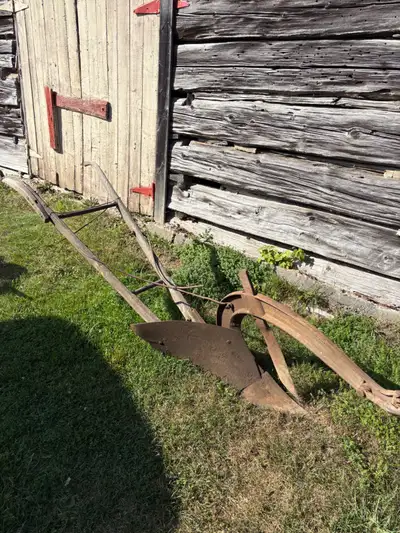 Antique furrow plow, View more