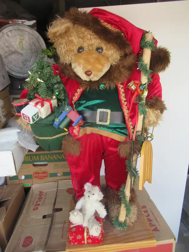 Large Christmas Stuffed Bear  2 in Holiday, Event & Seasonal in Calgary - Image 2