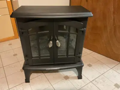 Electric fire place stove space heater., View more