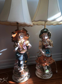 Lamp - set of 2 - Victorian style antique