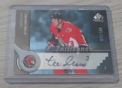 This Zdeno Chara autographed card is in very good condition . Numbered S-ZC and Printed 071/100 Card...