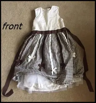 Girls Brown & White Dress Sz 8 $15, View more