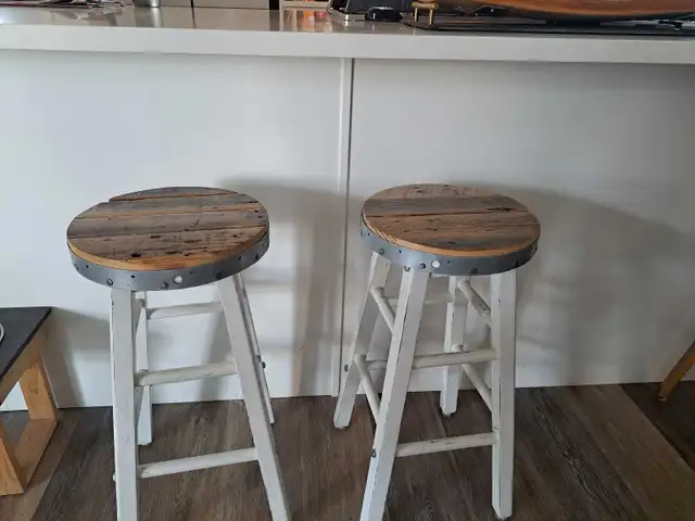 Custom Beach Themed Bar Stools