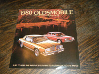 1980 Oldsmobile Cutlass, Cruiser, Omega  Car Sales Brochure