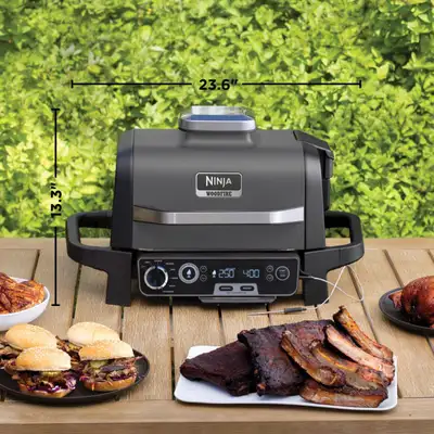 Ninja Woodfire Pro Outdoor Grill with built in thermometer, View more