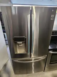 LG 36 w fridge bottom freezer can deliver