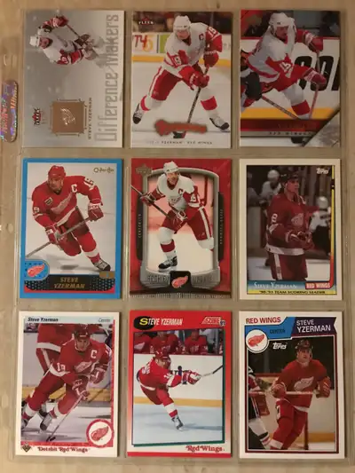 Lot de 43 cartes de hockey différentes - Steve Yzerman, View more