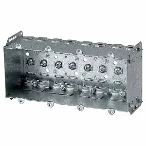 Four Gang 50 cu.in Metal Device Box, View more