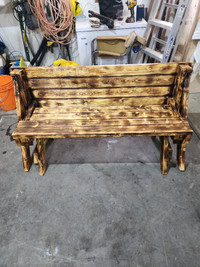 Homemade convertable picnic table/benches.