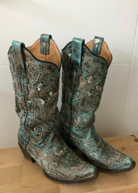 Correl Leather Cowboy Boots