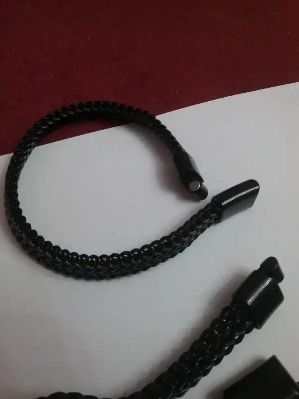 mens stainless steel braclet's black chain link in Jewellery & Watches in City of Halifax - Image 4