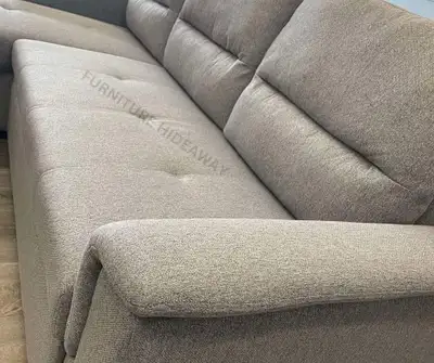 PULL OUT SOFA BED WITH REVERSIBLE CHAISE AND STORAGE ️, View more