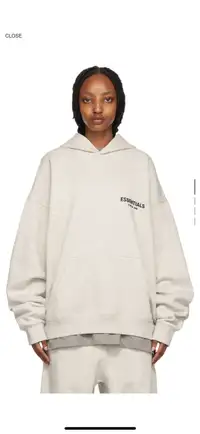  Essential fear of God Off-white cotton hoodie