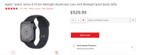 Apple Watch Series 8 - 41 mm Midnight color - 1 year Warranty