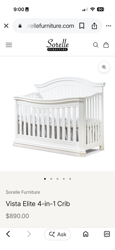 Transition crib / toddler/day bed, View more